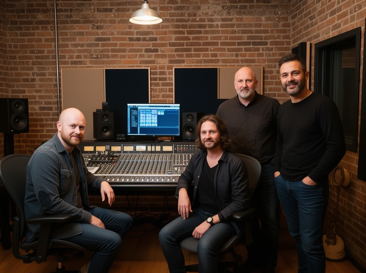 PodWerk-Team im Studio, Bremen 2024