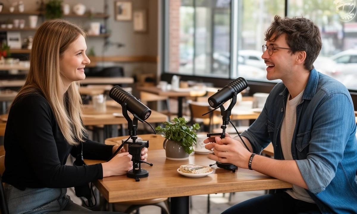 Podcast-Aufnahme in Bremer Coffeeshop