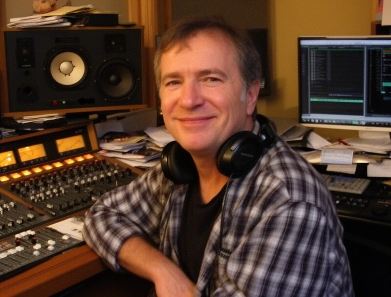 Thomas K. im Podcast-Studio